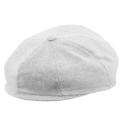 Light Gray Newsboy Cap for Baby