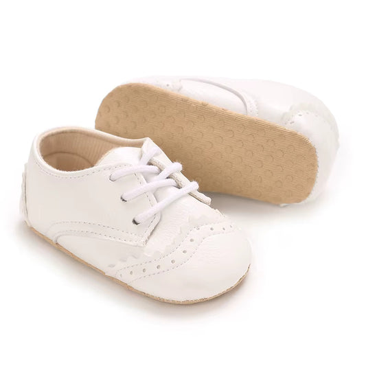 Baby Boy Baptism Shoes - White